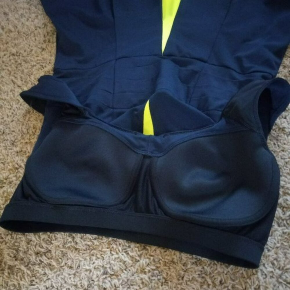 NWT Nike Tennis Dress w/ Bra pleated Skirt Pretty L Large Navy Blue - Picture 6 of 7